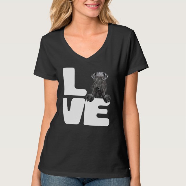 Camiseta Eu Amo Meu Cachorro Kerry Blue Terrier (Frente)