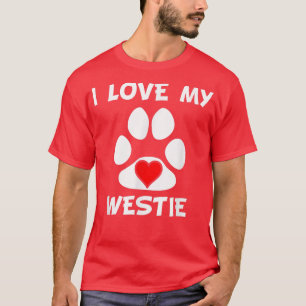 Camiseta Eu Amo Meu Cachorro Mágico Imprime O Coração Propr