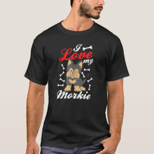 Camiseta Eu Amo Meu Cachorro Maltês Morkie Yorkie