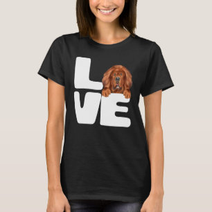 Camiseta Eu Amo Meu Cachorro Mastiff Tibetano