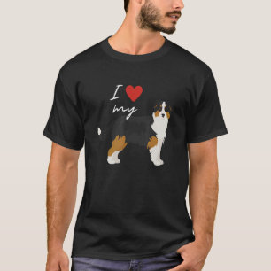 Camiseta Eu Amo Meu Cachorro Negro E Australiano Tan