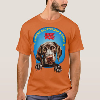 Camiseta Eu amo meu cachorro, o pintor alemão Shorthired
