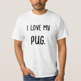 Camiseta Eu Amo Meu Cachorro Personalizável