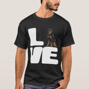 Camiseta Eu Amo Meu Cachorro Rottweiler