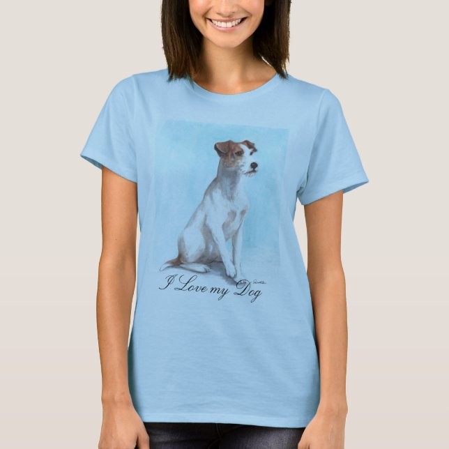 Camiseta Eu amo meu cão (Frente)