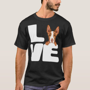 Camiseta Eu Amo Meu Cão de Caça Ibizan