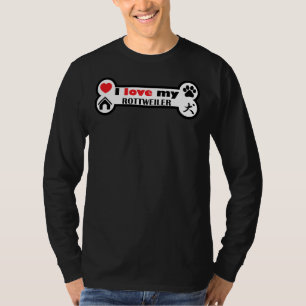 Camiseta Eu Amo Meu Cão Rottweiler 14