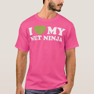 Camiseta Eu Amo Meu Casal de Pickleball Ninja da Rede Combi