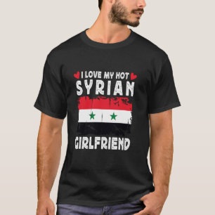 Camiseta Eu Amo Meu Casal Sírio Quente Namorada Síria Bande