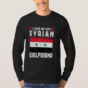 Camiseta Eu Amo Meu Casal Sírio Quente Namorada Síria Bande