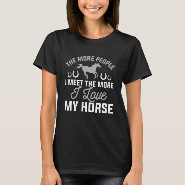 Camiseta Eu Amo Meu Cavalo (Frente)