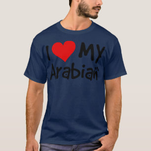 Camiseta Eu amo meu cavalo árabe