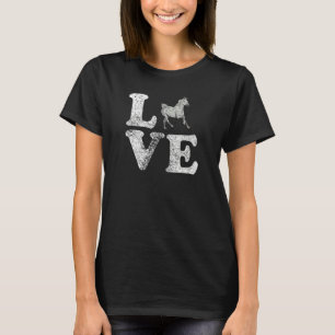 Camiseta Eu Amo Meu Cavalo de Trombo Americano Ridin
