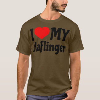 Camiseta Eu amo meu cavalo Haflinger