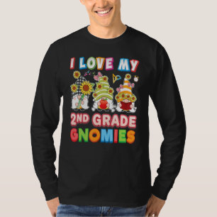 Camiseta Eu Amo Meu Chá de Estudante do 2º Ano Gnomies Segu