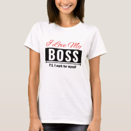 Camiseta Eu Amo Meu Chefe