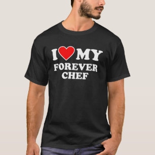 Camiseta Eu Amo Meu Chefe Forever com Coração
