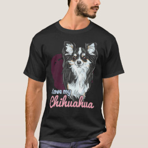 Camiseta Eu Amo Meu Chihuahua! Especialmente Para O Cão Chi