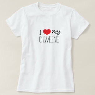 Camiseta Eu amo meu Chiweenie