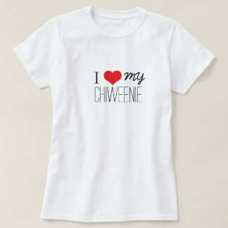 Camiseta Eu amo meu Chiweenie