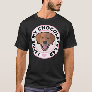 Camiseta Eu Amo Meu Chocolate Labrador Retriever