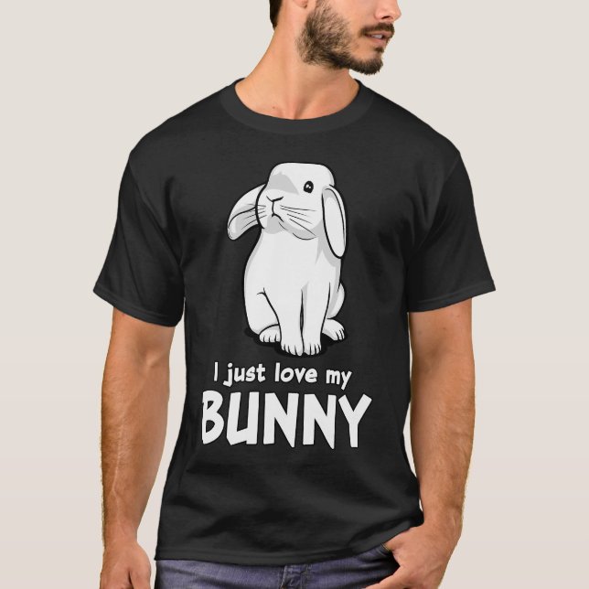 Camiseta Eu Amo Meu Coelho (Frente)