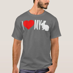 Camiseta Eu amo meu coelho Eu corto minha Páscoa coelhinha