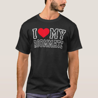 Camiseta Eu amo meu colega de quarto