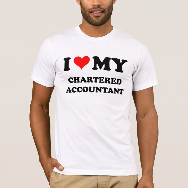 Camiseta Eu amo meu contador fretado (Frente)