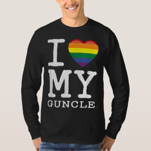 Camiseta Eu Amo Meu Coração Arco-Íris Homossexual Com Gay d