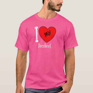 Camiseta Eu Amo Meu Coração De Cachorro-Boerboel