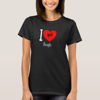 Camiseta Eu Amo Meu Coração De Cachorro-Borracha