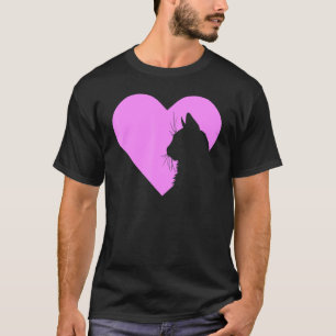 Camiseta Eu Amo Meu Coração de Gato 1