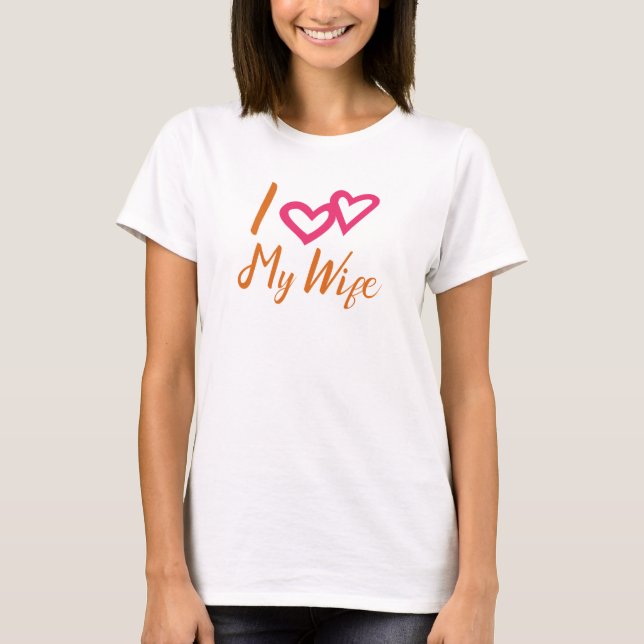 Camiseta Eu Amo Meu Coração de Mulher (Frente)