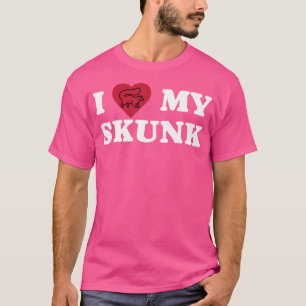 Camiseta Eu Amo Meu Coração Do Skunk
