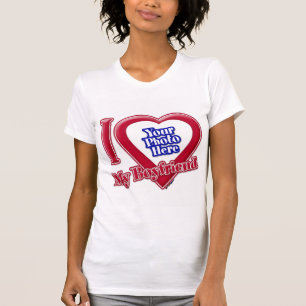 Camiseta Eu Amo Meu Coração Vermelho Namorado