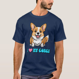 Camiseta Eu Amo Meu Corgi