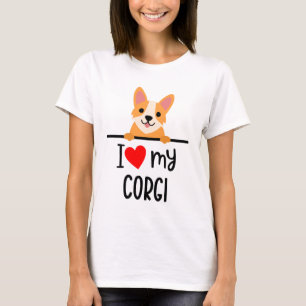 Camiseta Eu Amo Meu Corgi