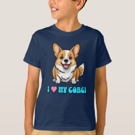 Camiseta Eu Amo Meu Corgi