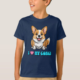 Camiseta Eu Amo Meu Corgi