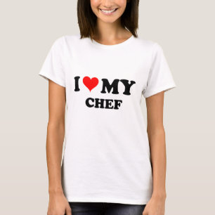 Camiseta Eu amo meu cozinheiro chefe