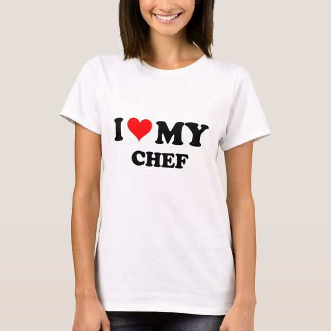 Camiseta Eu amo meu cozinheiro chefe (Frente)