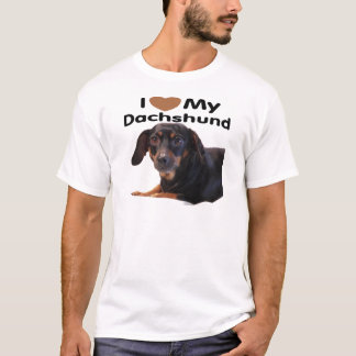 Camiseta Eu amo meu Dachshund
