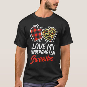 Camiseta Eu Amo Meu Dia de os namorados De Jardim De Infânc