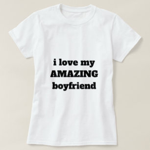 Camiseta Eu Amo Meu Dia de os namorados Incrível De Namorad