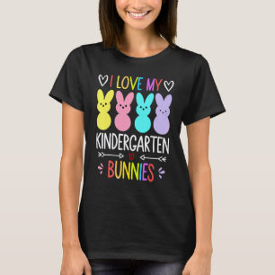 Camiseta Eu Amo Meu Dia de Páscoa da Professora de Bunnies