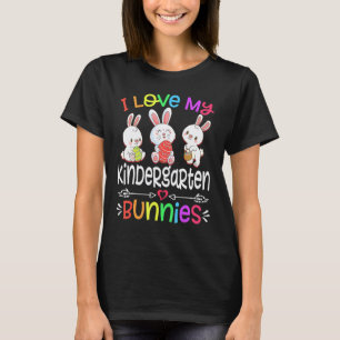 Camiseta Eu Amo Meu Dia de Páscoa da Professora de Bunnies