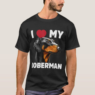 Camiseta Eu Amo Meu Doberman