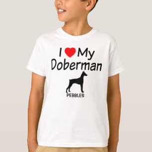Camiseta Eu Amo Meu Doberman
