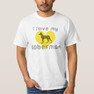 Camiseta eu amo meu doberman